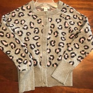 NWOT Cat & Jack girls leopard print sweater